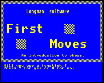 First Moves - Chess (19xx)(Longman)[h TSTH][E00DFS] screen shot title